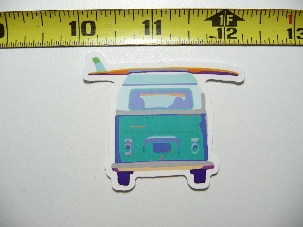 VAN LIFE STICKER DECAL SIDEWAYS SURFBOARD TRAVELING VACATION TRIP