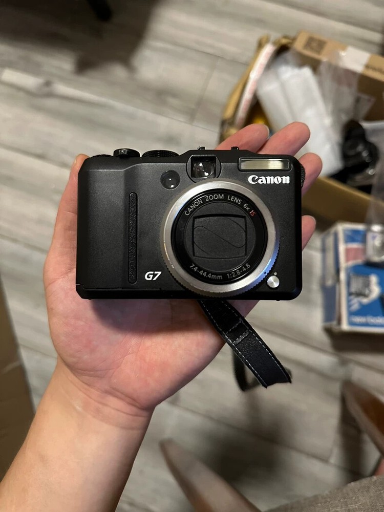 Canon Powershot G7 Professional Digital Compact Camera Black Optical Zoom Tested