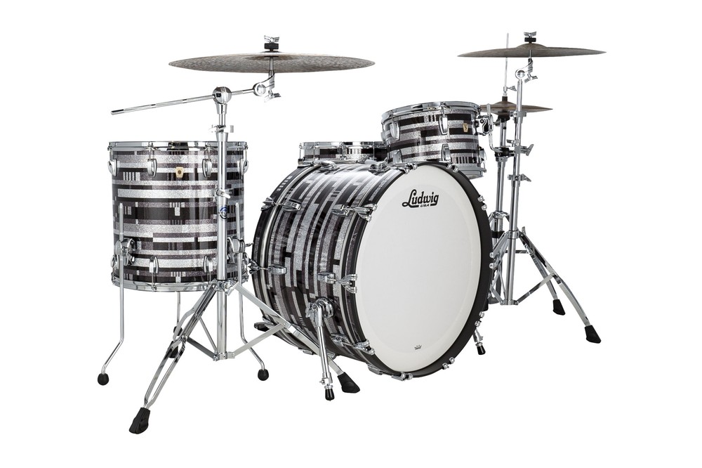 Ludwig Classic Maple Digital Sparkle Pro Beat 14x24_9x13_16x16 Drums Shell Pack