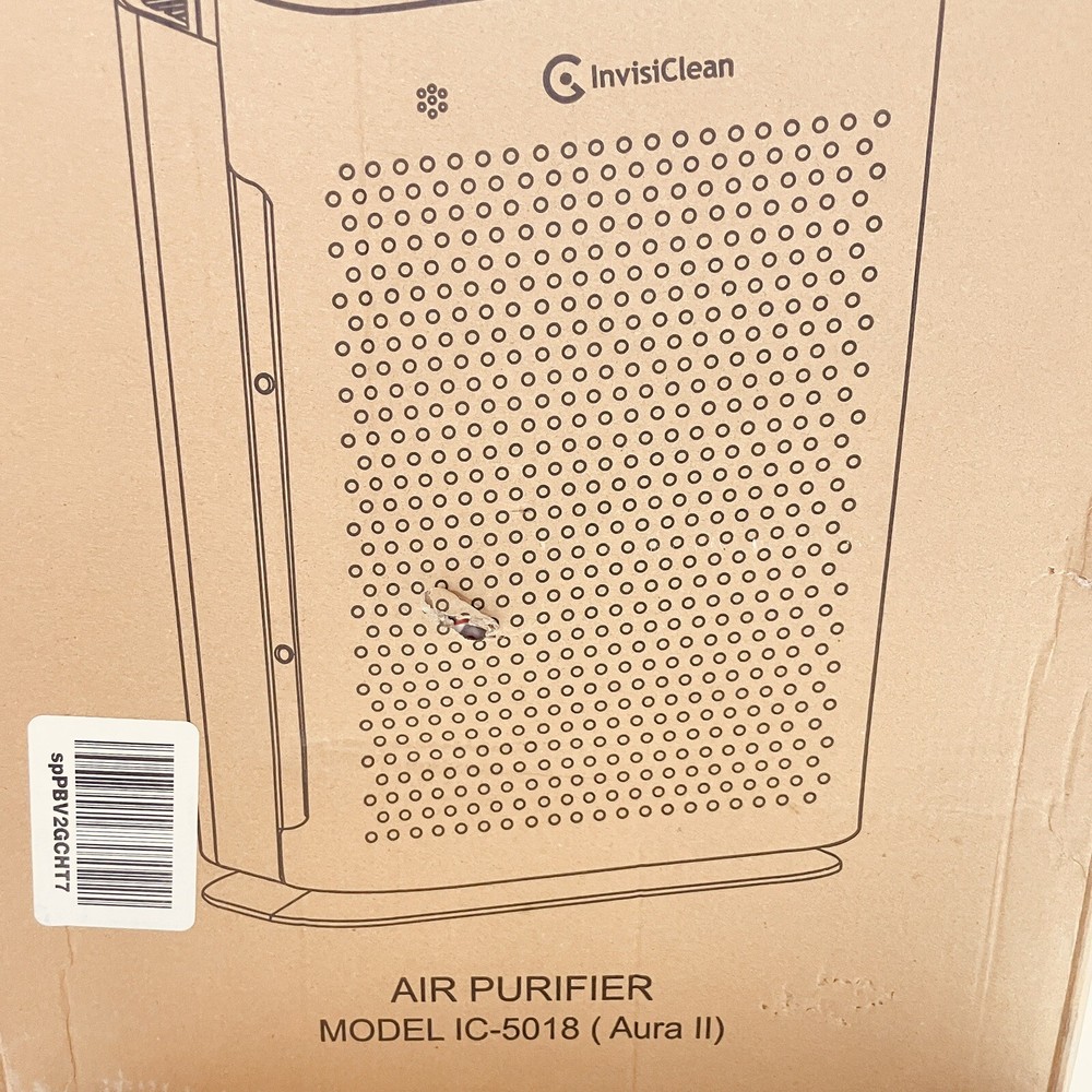 InvisiClean IC-5018 (Aura II)Air Purifier True HEPA Carbon Prefilter NEW in Box