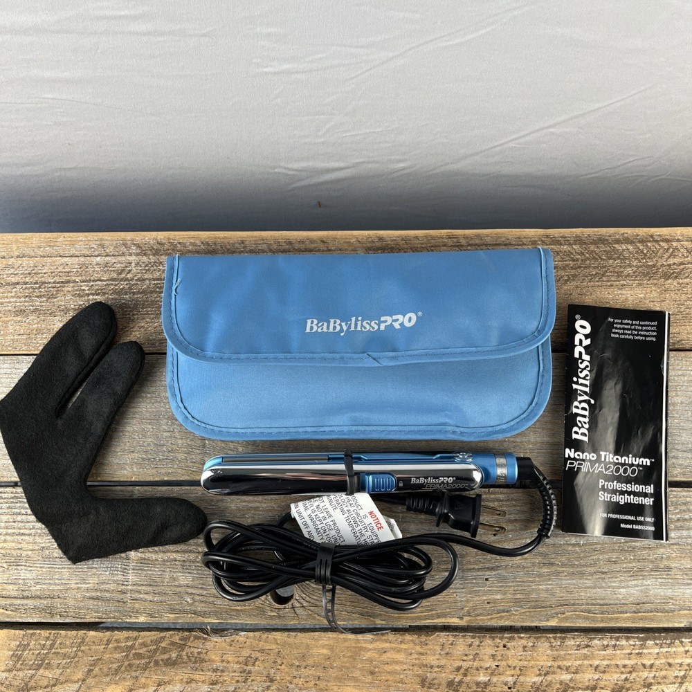 BaByliss Pro Nano Titanium Prima 2000 Blue Stainless Steel 3/4