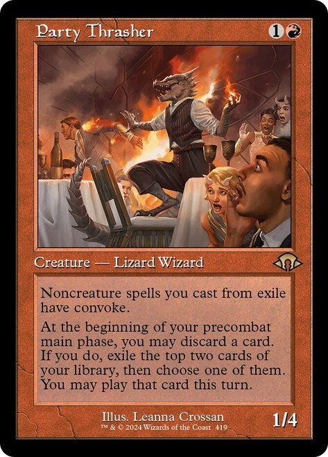 Party Thrasher (Retro Frame) [Modern Horizons 3] MTG