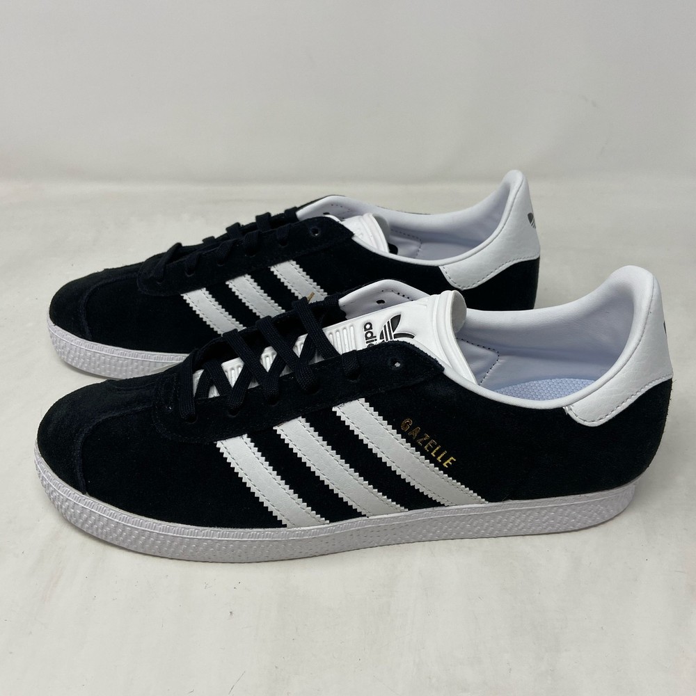 Adidas Gazelle J Kids Sneakers Black/White/Gold Size 7Y BB2502