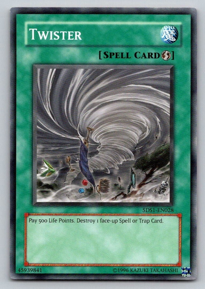 Twister 5DS1-EN028 Yugioh Trading Card Rare Limited Edition