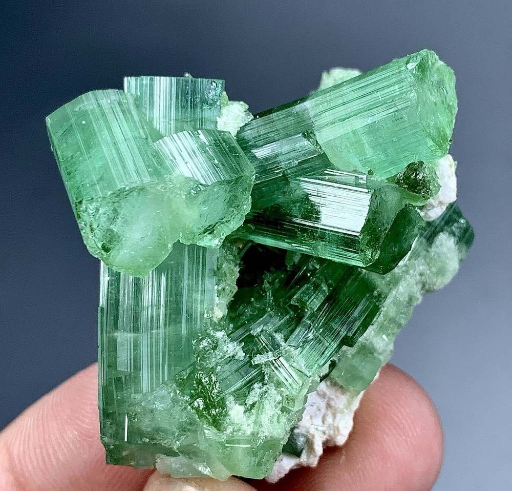 Tourmaline Crystals Bunch Specimen From Afghanistan 144 Carat