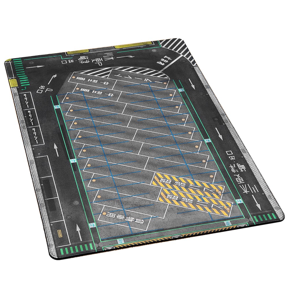 1/64 Parking Lot Mouse Pad Mat Model Car Vehicle Scene Display Large Garage Toy