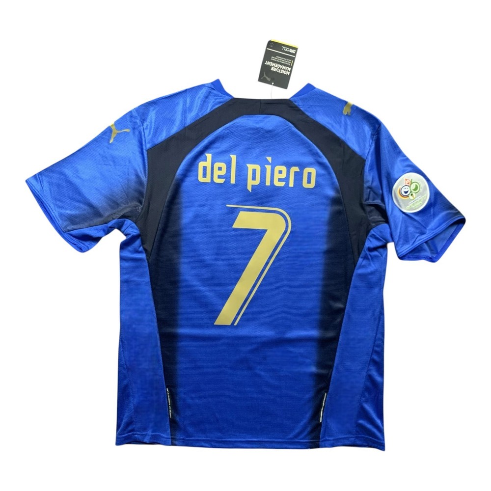 Del Piero #7 Italy 2006 World Cup Home Jersey Retro Shirt - Men’s Sizes - NWT