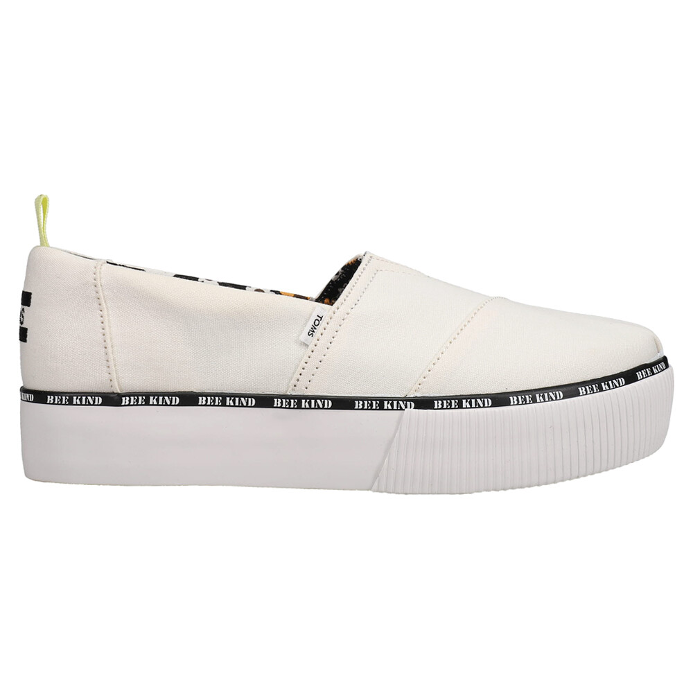 TOMS Alpargata Boardwalk Platform Womens White Casual Sneakers 10016535T