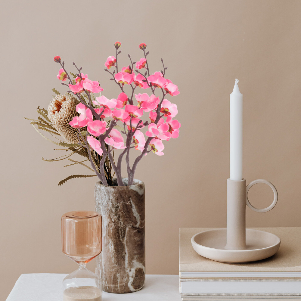 3 Pcs Artificial Plum Blossom Stems Fresh Flowers Delivery Next Day Prime-image