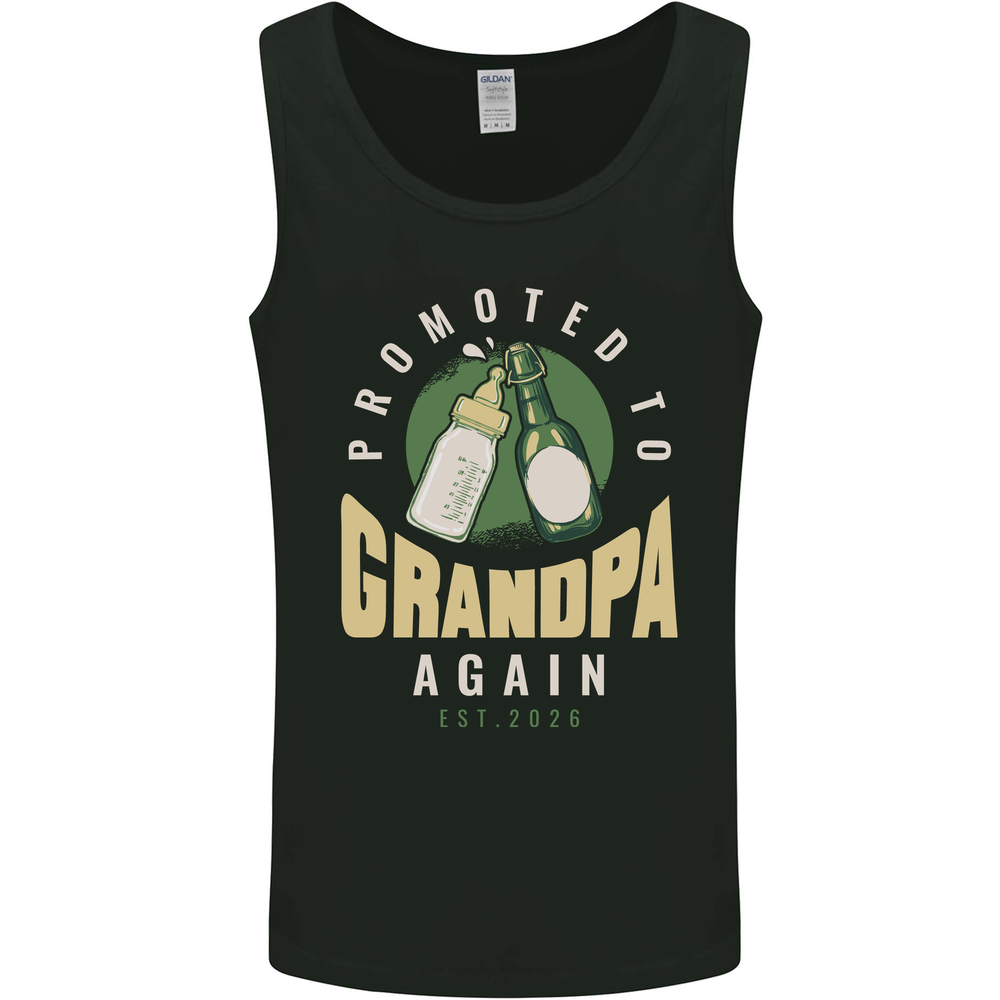 Promoted to Grandpa Est. 2026 Mens Vest Tank Top