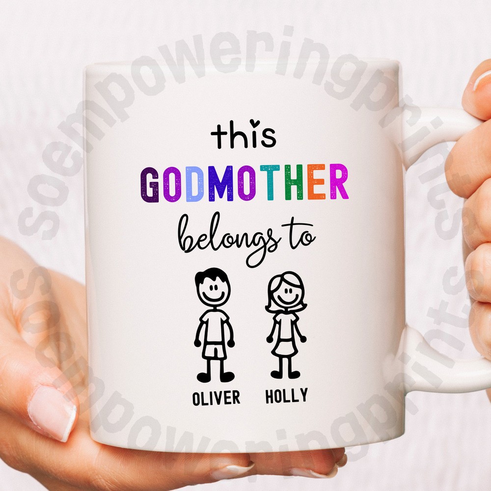 Godmother Mugs Personalised Mug For Godparent Custom Mug For Fairy Godmother Mug