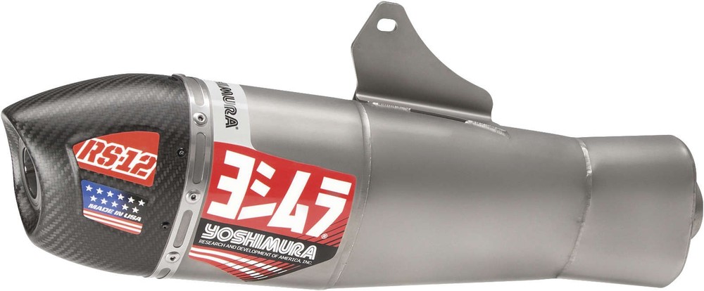 Yos. RS-12 Slip-On Exhaust Muffler CF Cap Fits 21-24 Honda CRF450R 225852S320