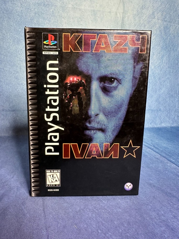 Krazy Ivan (Sony PlayStation 1, 1996) w/ Long Box & Disc PS1 - Sold AS IS - READ