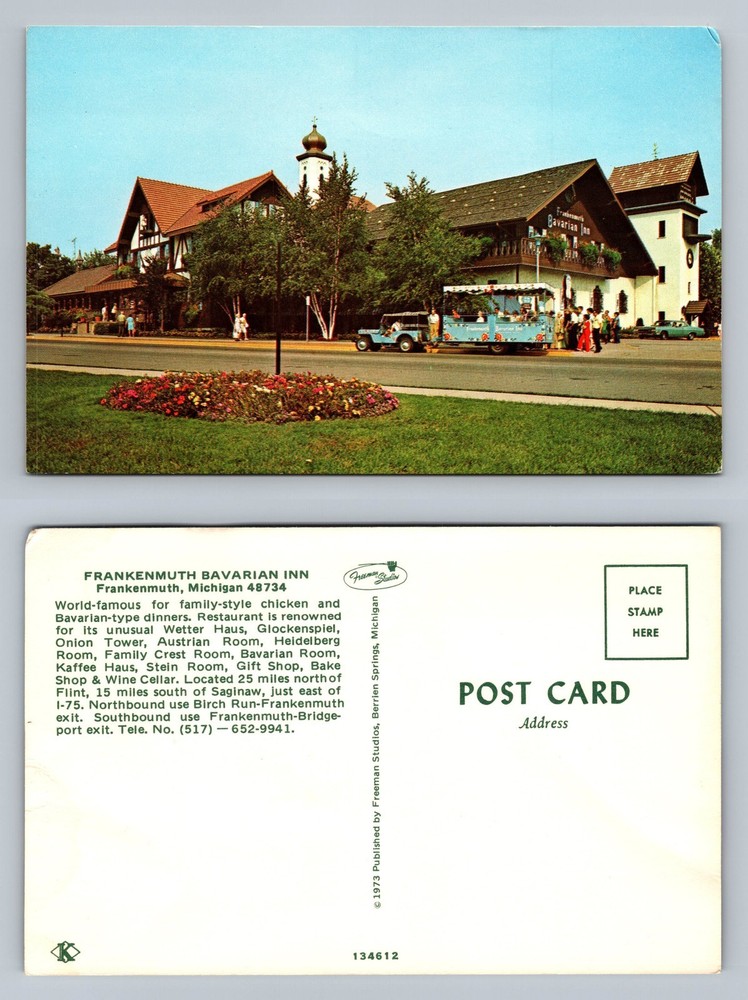 Frankenmuth, MI-Michigan, Bavarian Inn Building Day View PC Vintage Postcard