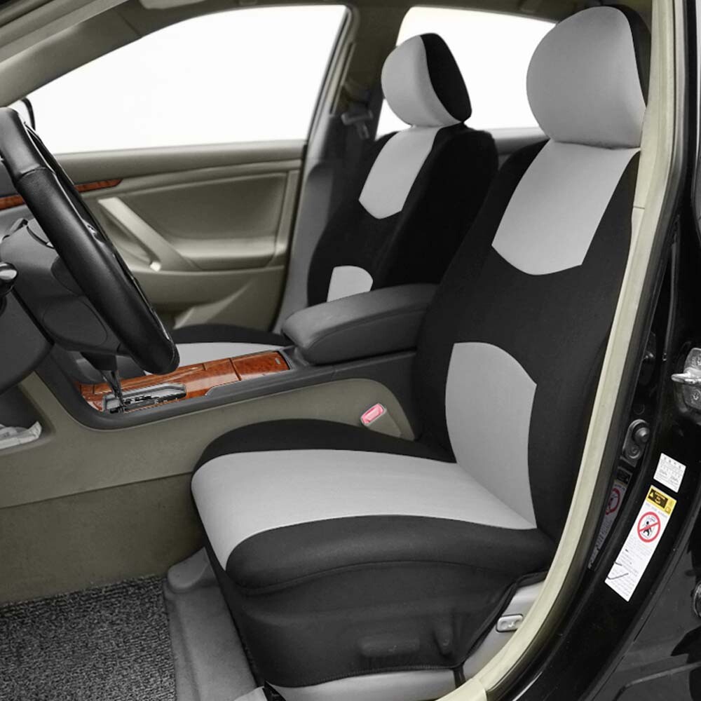 Honda Accord Sedan Coupe 2-Seat Front Cloth Protector Covers in Black