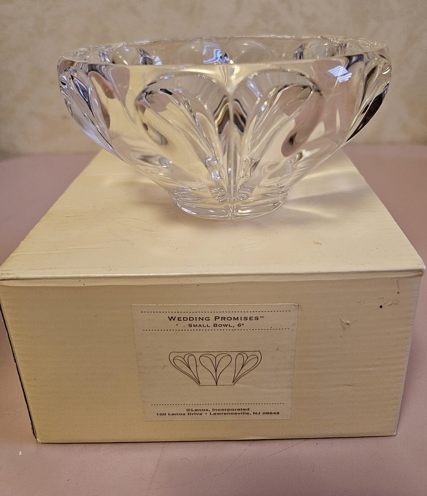 Lenox Wedding Promises Small Crystal Bowl