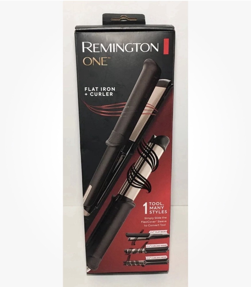 Remington FlexiStyle Flat Iron +  Curler Multi-Styler 2 Tools in 1