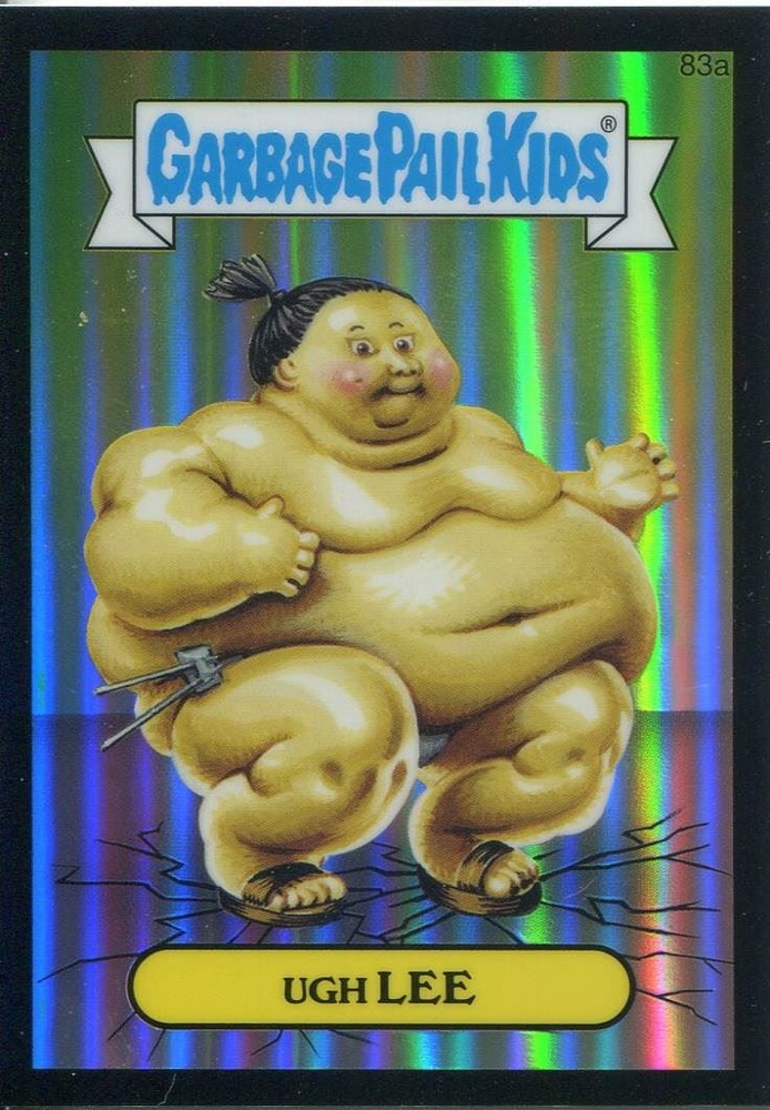 Garbage Pail Kids Chrome Series 2 Black Refractor 83a UGH LEE Rare Parallel