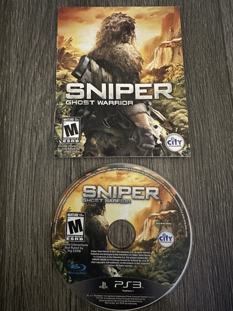 Sniper: Ghost Warrior (Sony PlayStation 3, 2011) Disc Only
