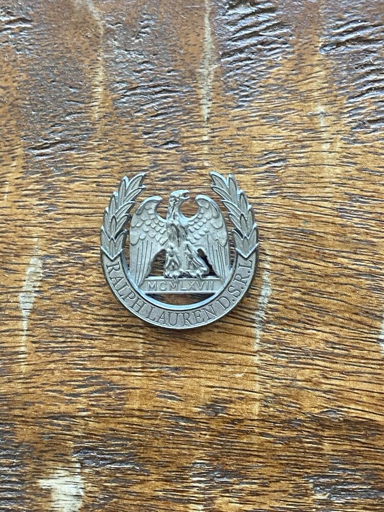Ralph Lauren DSRL Eagle & Wreath pin *RARE* metal