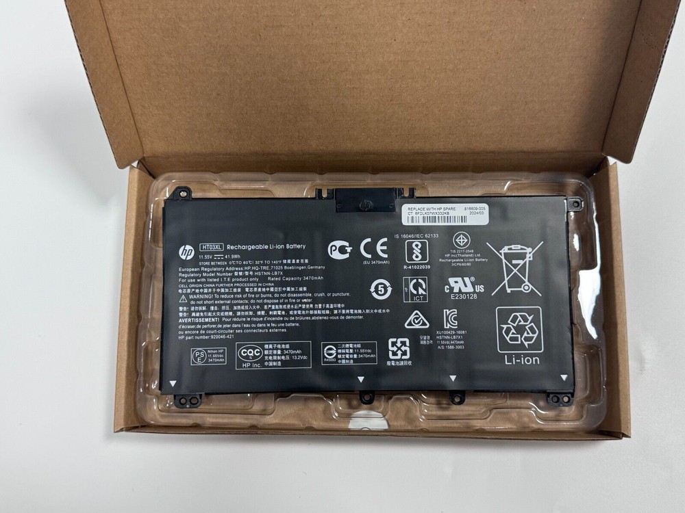 NEW OEM HT03XL Battery for HP Pavilion 15-CS 15-DA 14-CE 14-CM 17-BY L11119-855
