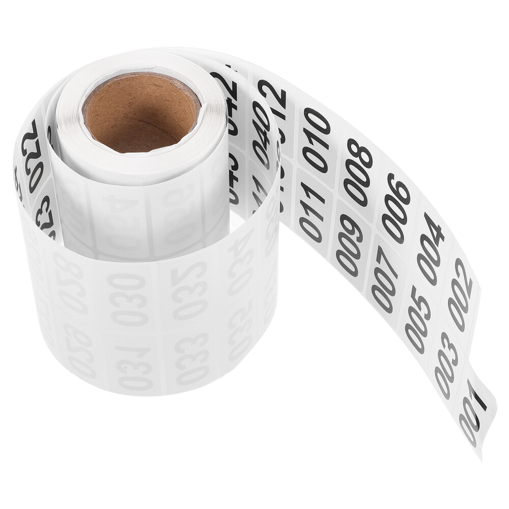Numbered Labels Inventory Stickers Roll Excellent Texture Easy Use