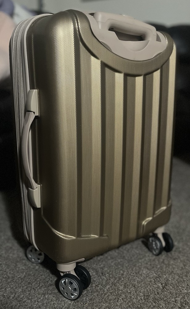 Rockland Bronze Hardshell Suitcase - Used Condition