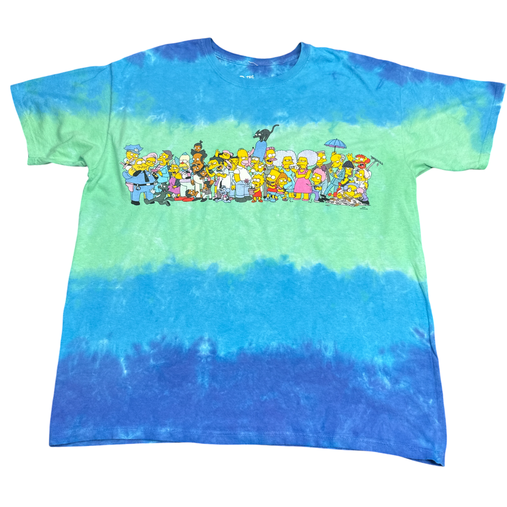 The Simpsons T Shirt Adult Size XL Tie Dye Vintage Y2K Style Graphic Tee