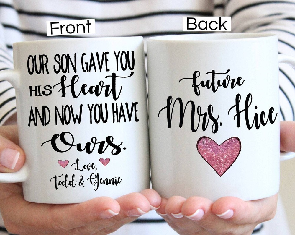 Daughter In Law Gift Future Mrs Mug Bride Gift Engagement Mug Custom Engagement
