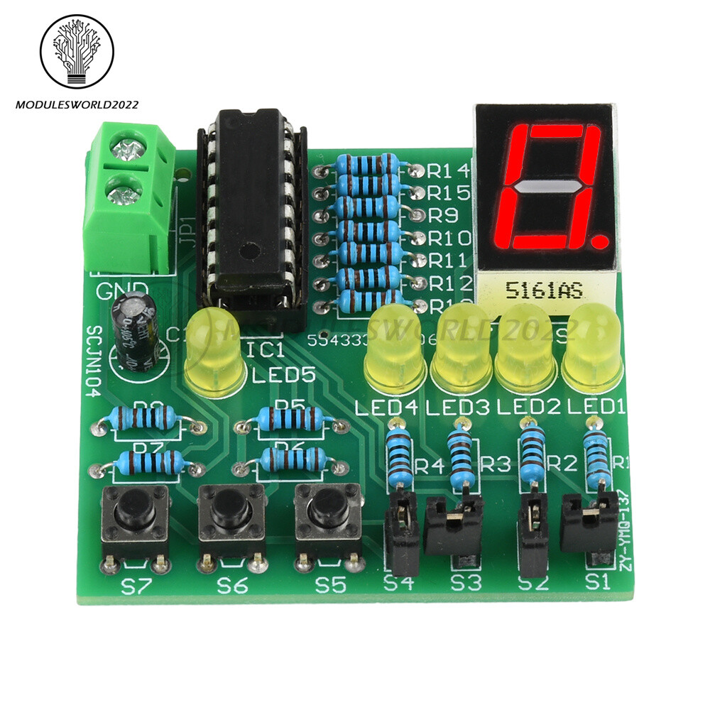 DC 5V DIY LED Decoding Display Electronic Parts DIY PCB Soldering Practice Kit
