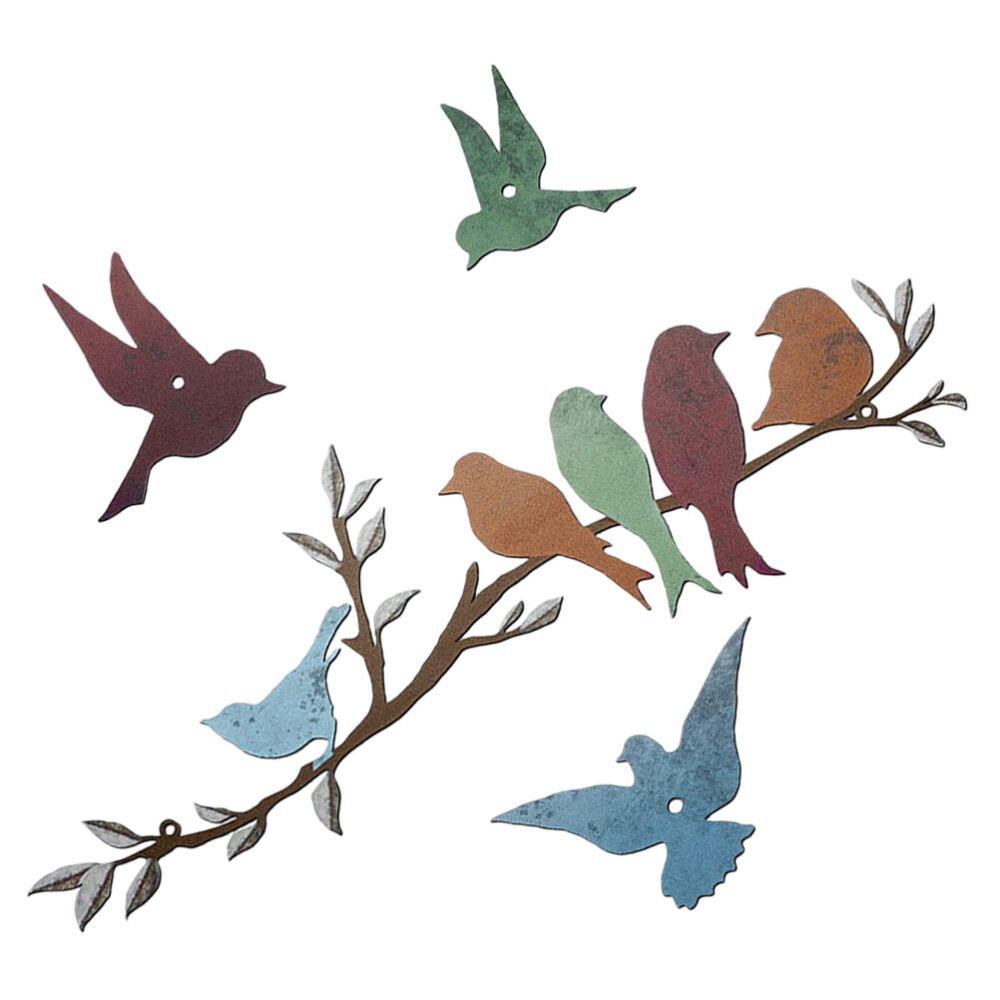 Metal Birds Wall Art Birds On Branch Bird Bird Wall Art