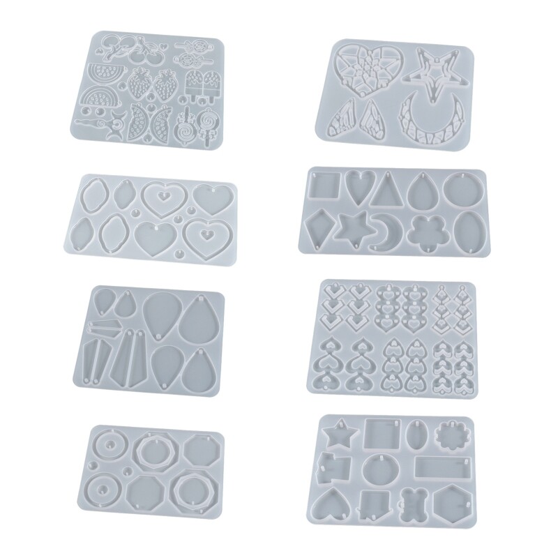 Earring Resin Casting Mold Silicone Pendant Jewelry Making Epoxy Mould Craft DIY