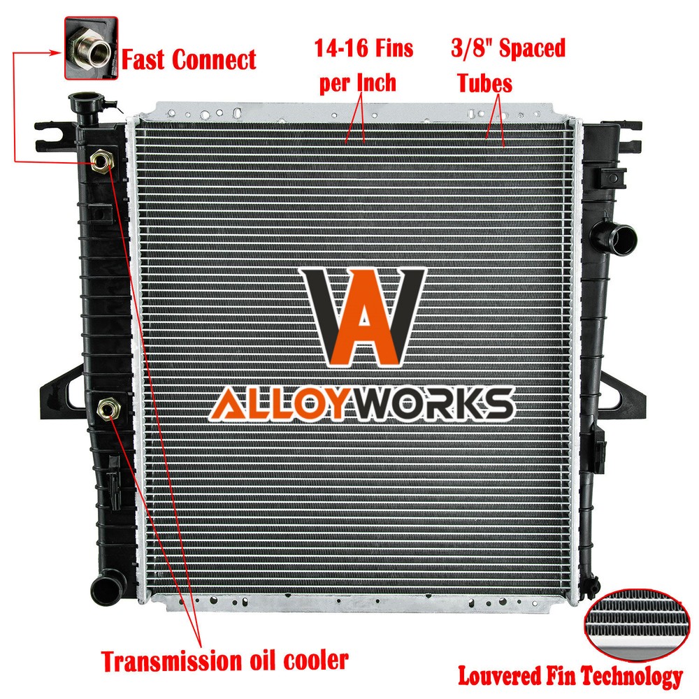1998-2011 Ford Ranger Explorer & 1998-2009 Mazda B3000 B4000 3.0L 4.0L Automatic Transmission Radiator