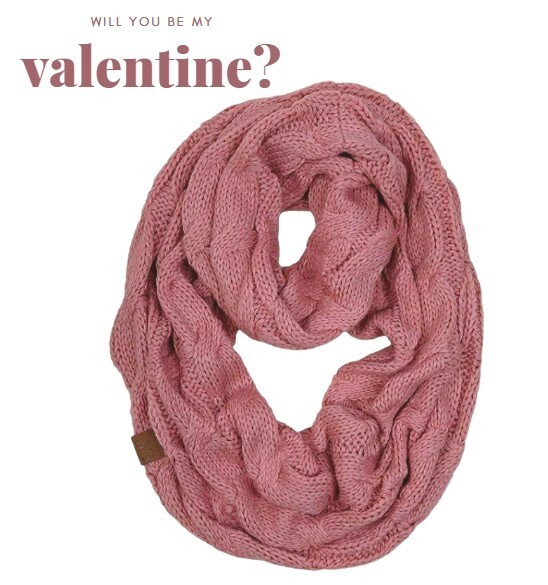 Cozy Up for Valentine's Day with Cable Knit Infinity Scarf