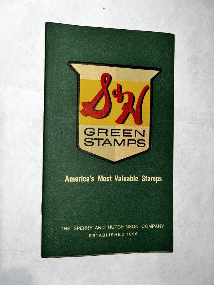 S&H Green Stamp Book EMPTY 1200 Stamp Book 1962 VINTAGE