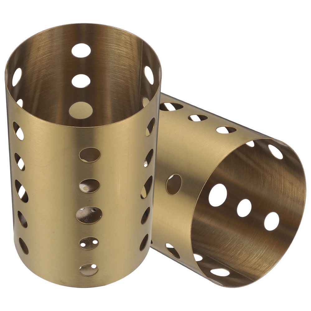 2pcs Kitchen Utensil Holder Chopstick Container Stainless Steel Cutlery Rack