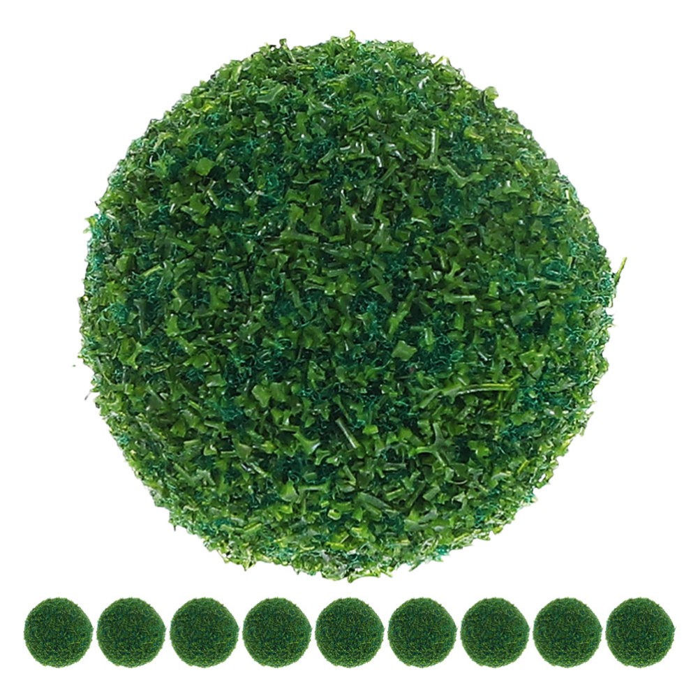 10 Pcs Mini Simulated Shrub Dollhouse Garden Spheres Plant Decorations