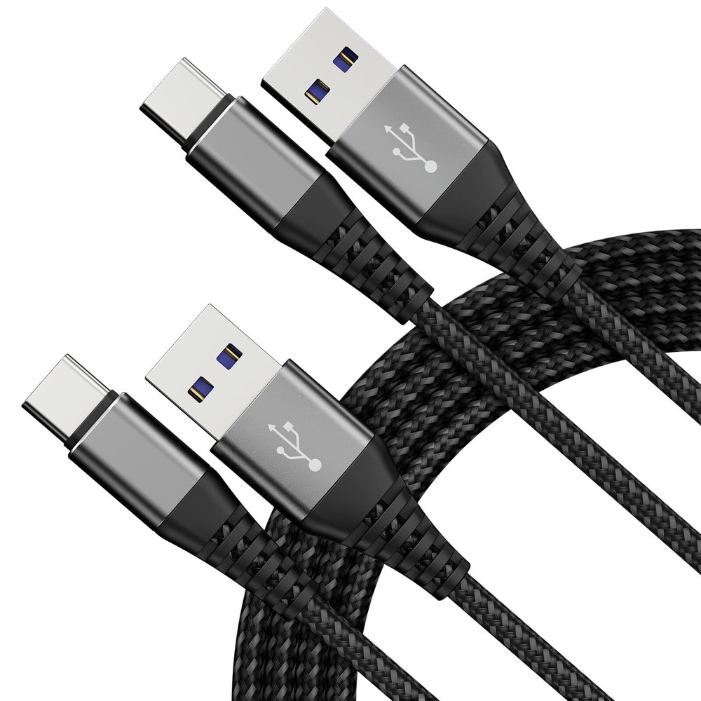 3ft USB to USB-C Fast Charging Cable 2-Pack High Speed A to Type C