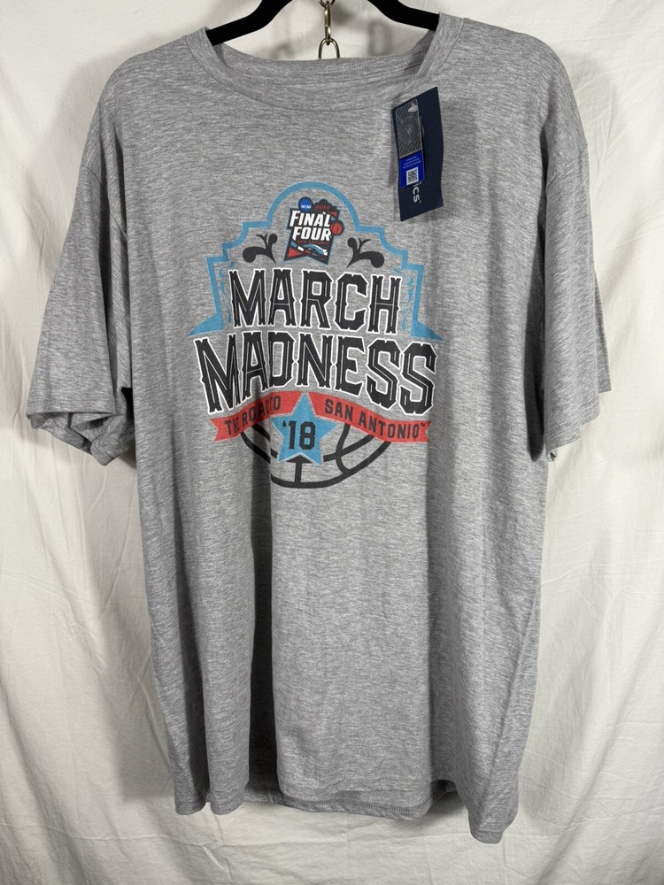 2018 March Madness NCAA Men's The Victory Adult XL Gray Short Sleeve T-Shirt