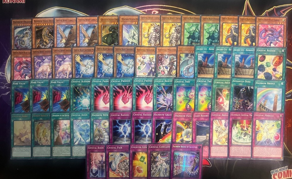 Jesse Anderson Johan Crystal Beast Rainbow Dragon Dark Rare Yugioh GX Deck