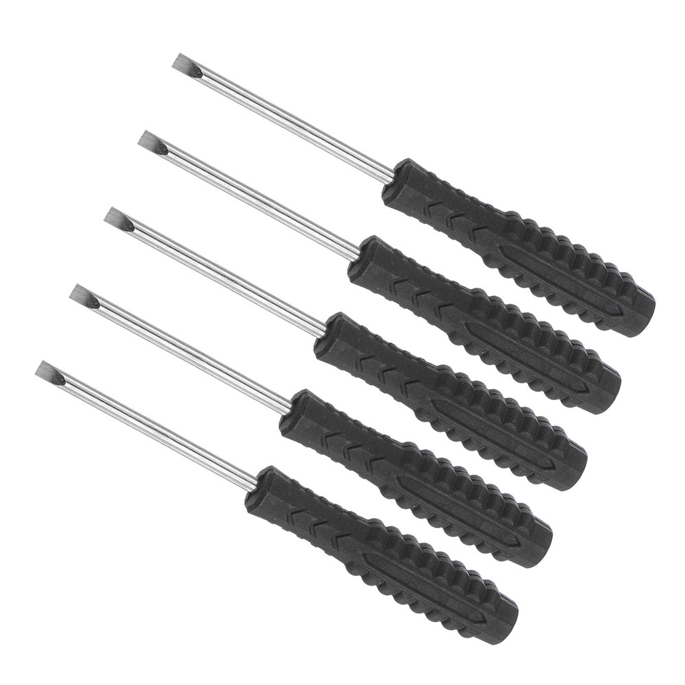 5pcs 3.0x98mm Slotted Screwdriver Set with Anti-Slip Grip