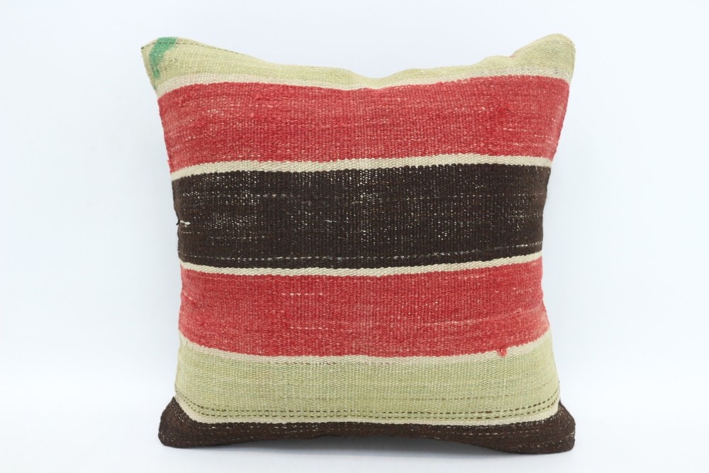 Handmade Kilim Cushion, Turkish Pillow, Boho Pillow, 14
