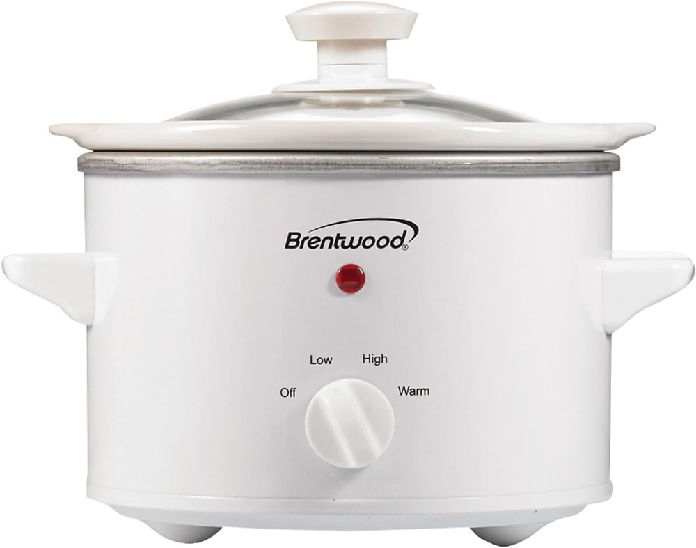 1.5 Quart White Slow Cooker for Easy Meals
