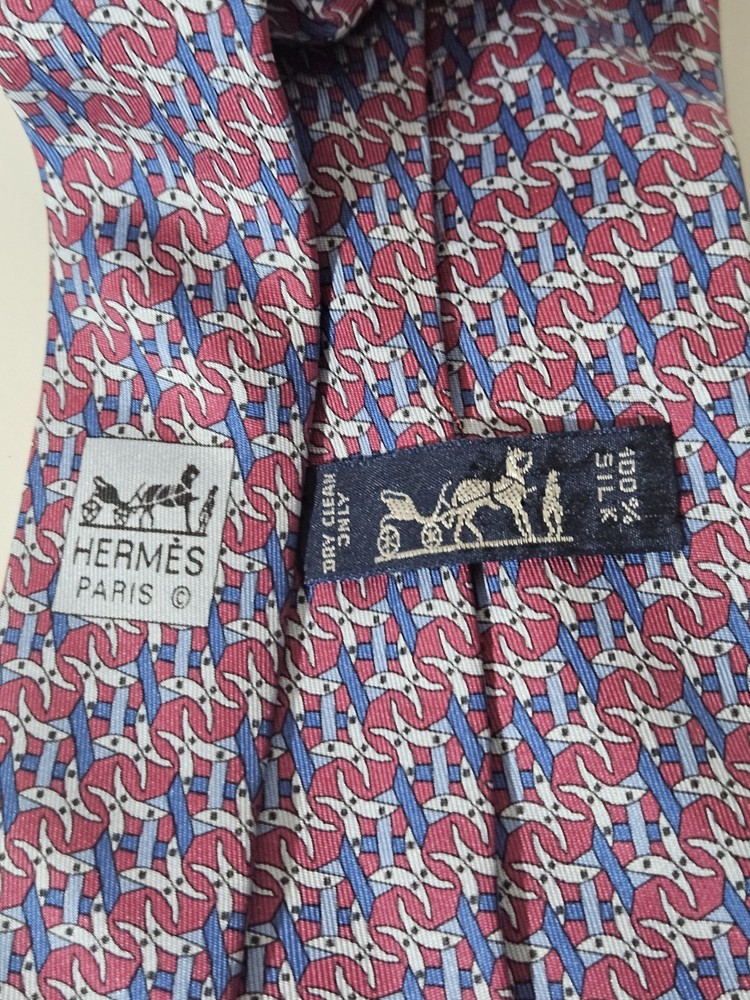 Vintage Hermès Paris Silk Tie 79190 EA  3