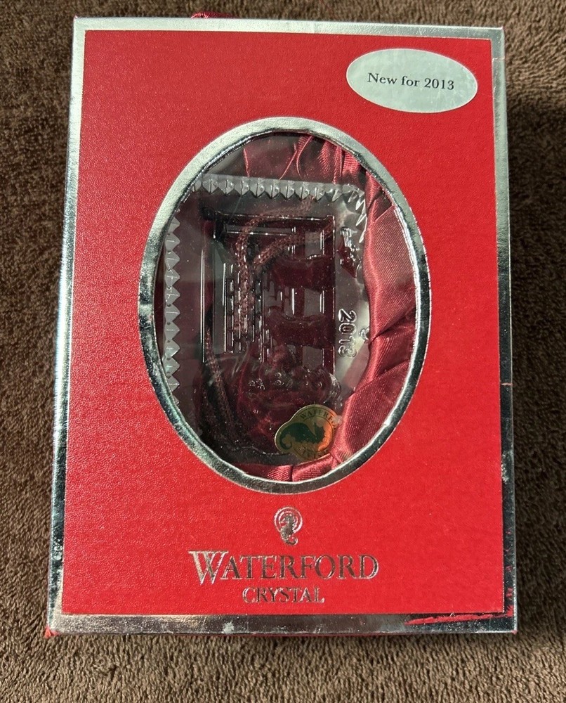 Waterford Crystal 2013 Twas the Night Santa Ornament New in Box