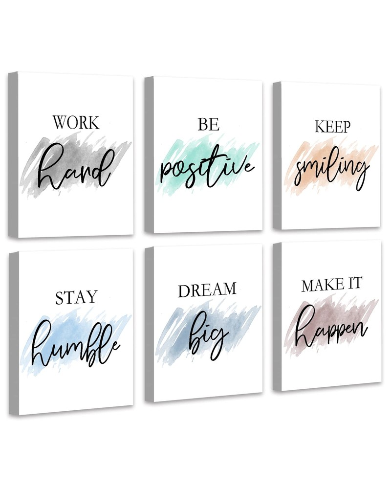 𝗗𝗿𝘀𝗼𝘂𝗺 Motivational Wall Decor Inspirational Office Wall Art Quotes Wal...