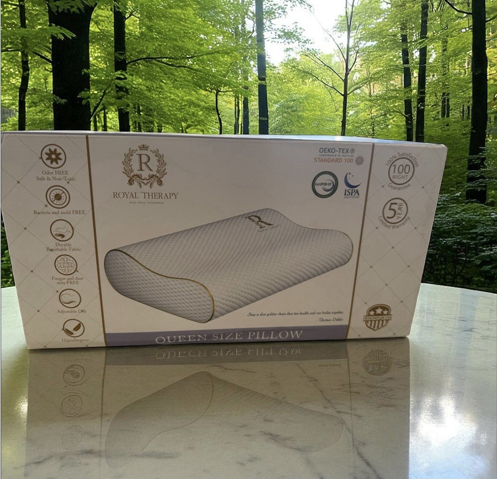 Royal Therapy Memory Foam  Neck Pillow  Queen