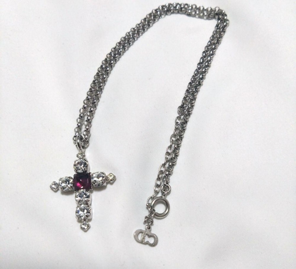 Vintage Christian Dior 70s Rhinestone Diamond Cut Sunglasses