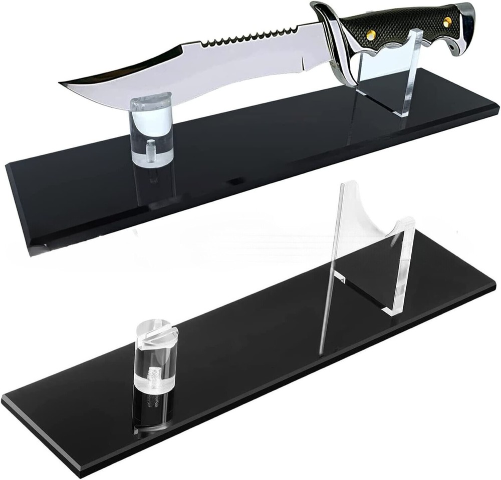 Acrylic Knife Display Stand - Sword Display Holder Rack for Desktop 1Pcs