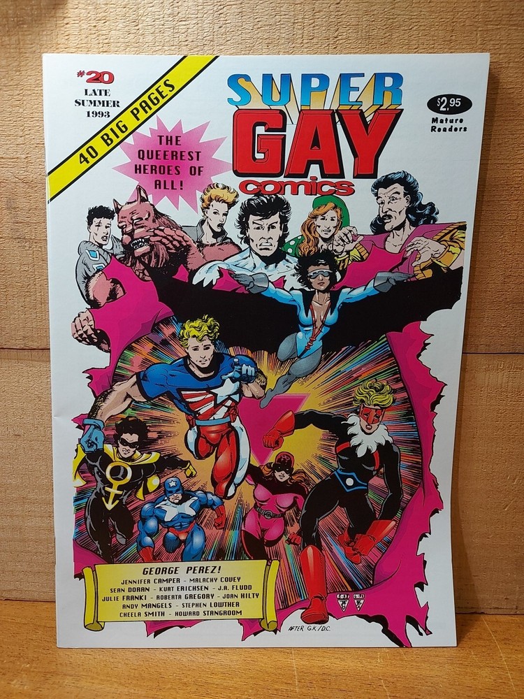 SUPER GAY COMICS NO 20 1993 Underground LGBTQ Adult Comic Rare Collectible C1
